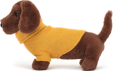 Sweater Sausage Dog Yellow