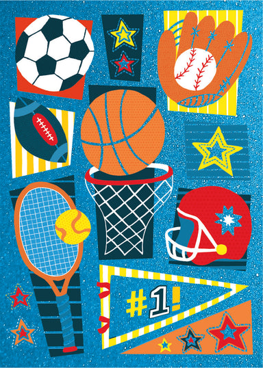 Sports Pattern Foil Card