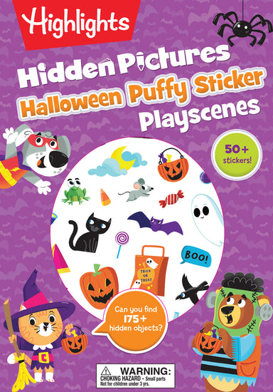 Halloween Hidden Pictures Puffy Sticker Playscenes