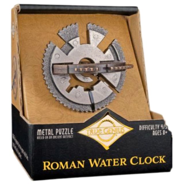 True Genius Roman Water Clock Metal Puzzle