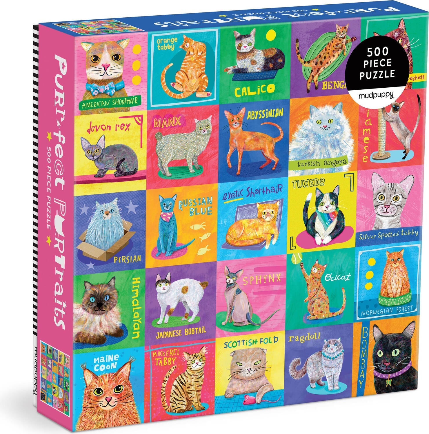 Purr-fect Portraits 500 Piece Family Puzzle