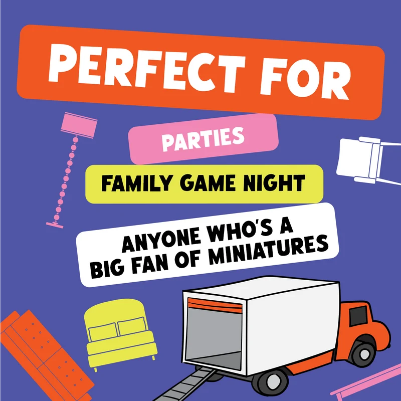 Giants Moving Tiny Furniture Party Game