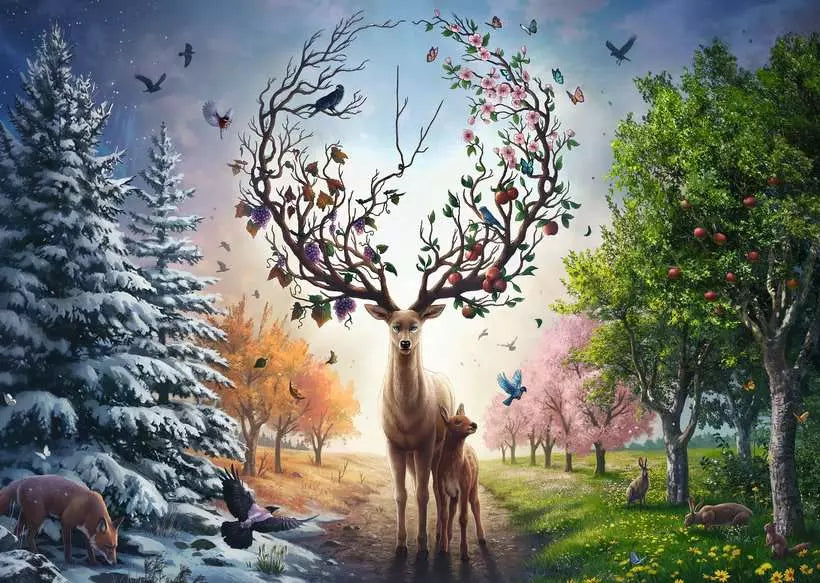 Ravensburger Magical Deer 1000 Piece Puzzle