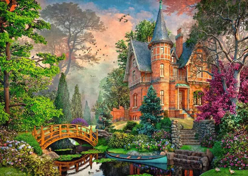 Terracotta Mansion 1000 Piece Puzzle