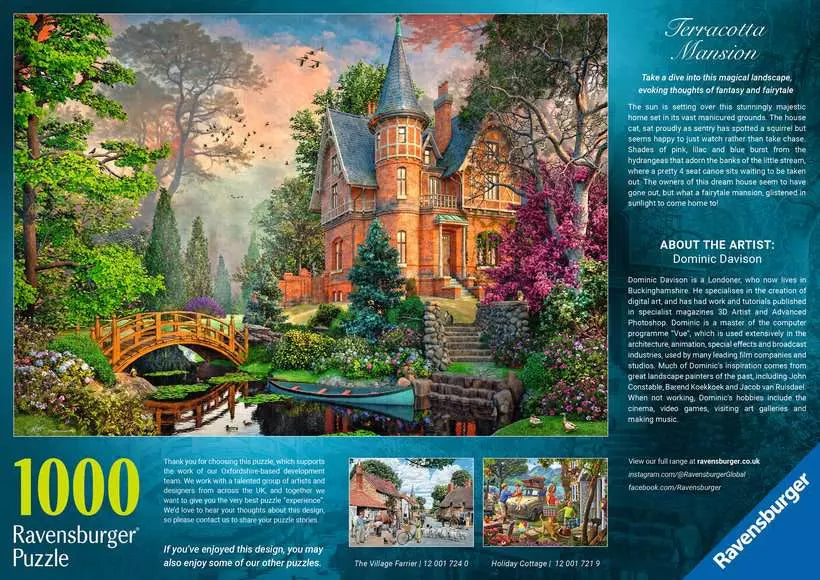 Terracotta Mansion 1000 Piece Puzzle