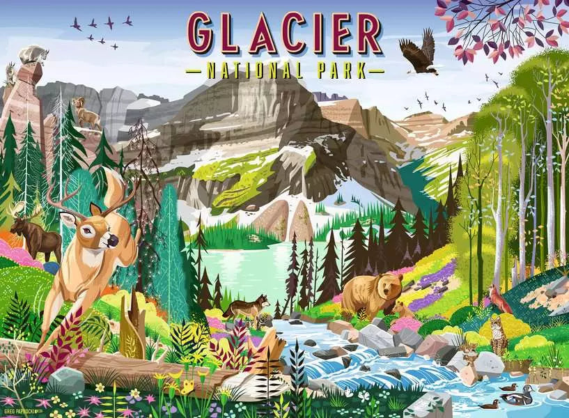 Glacier National Park 500 Piece Puzzle