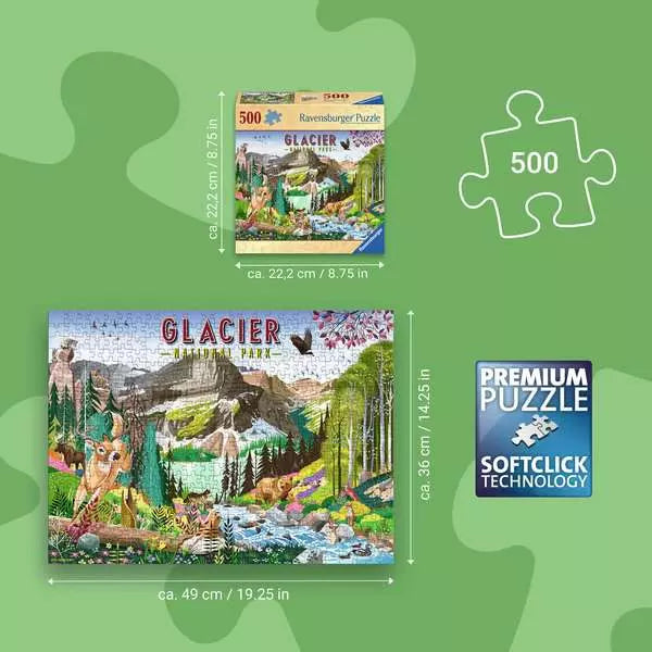 Glacier National Park 500 Piece Puzzle