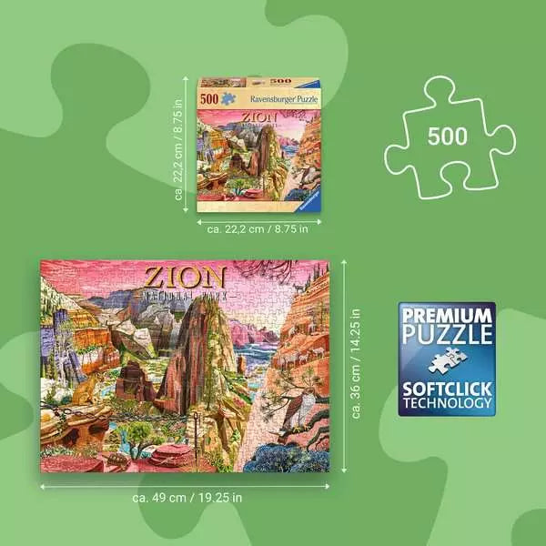 Zion National Park 500 Piece Puzzle