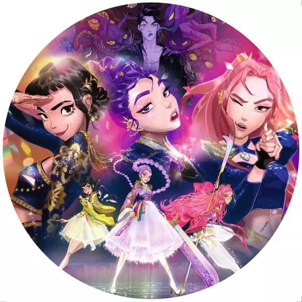 KPop Demon Hunters 500 Piece Round Puzzle