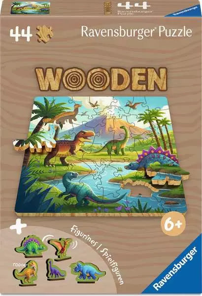 Wood: Dinosaurs 44 Piece Puzzle