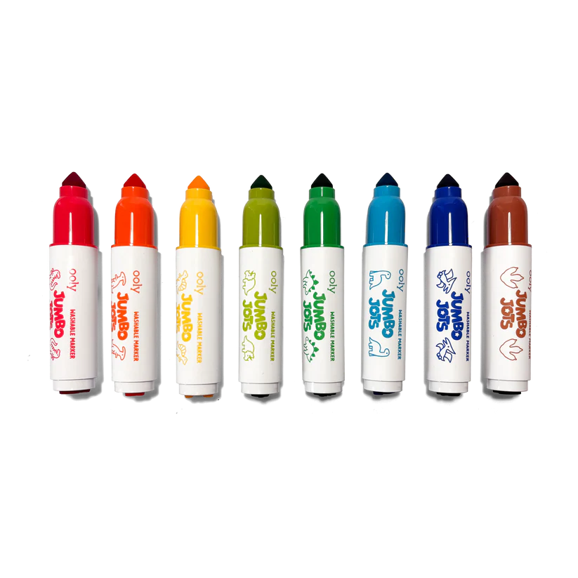 Jumbo Jots 8 Dual Tip Dinosaur Markers