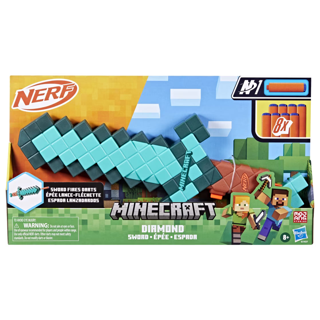 Hasbro NERF Mindcraft Diamond Sword