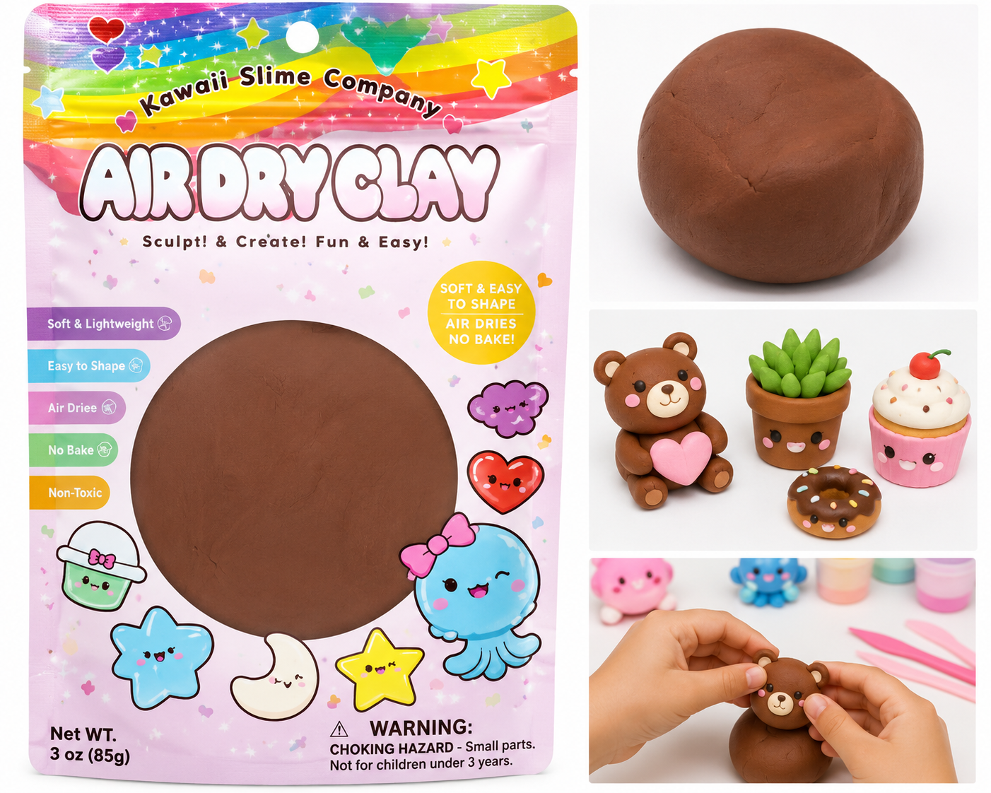 Brown Air Dry Clay