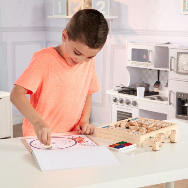 Abc Wooden Activity Stamp Set