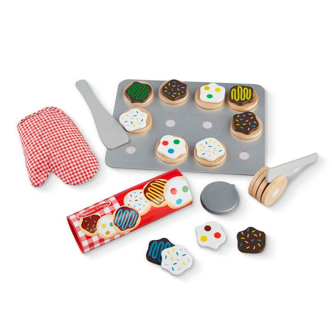 Slice and Bake Cookie Set Wooden