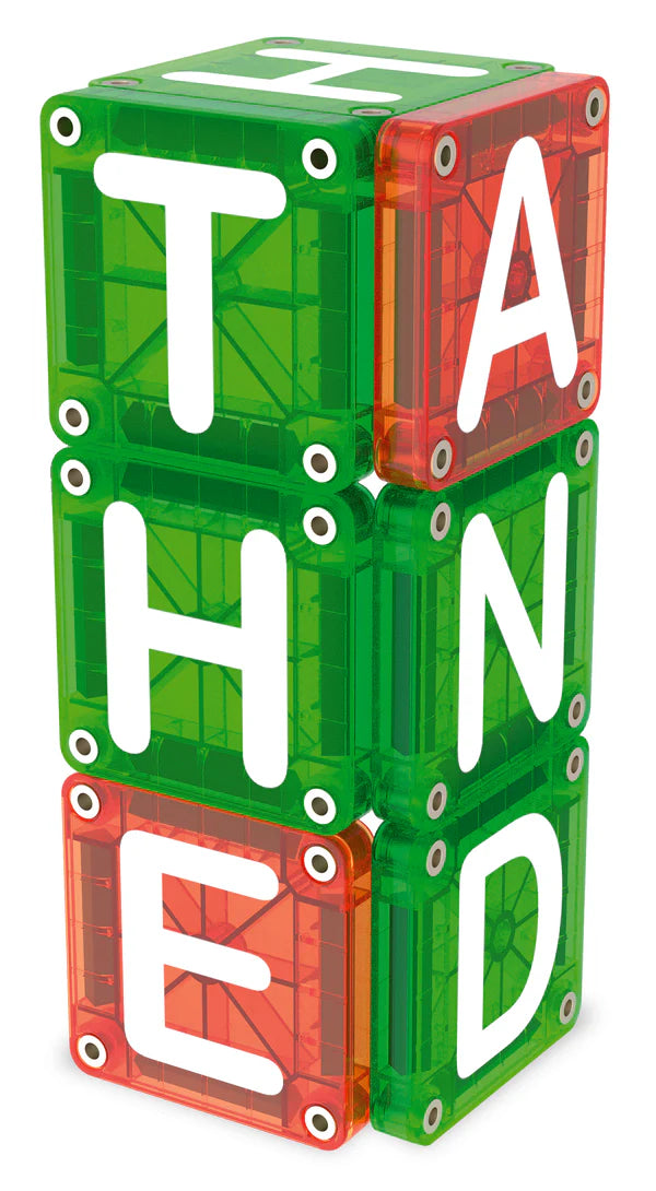Magna-Tiles microMAGS Learn Letters