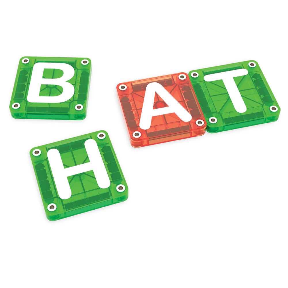 Magna-Tiles microMAGS Learn Letters