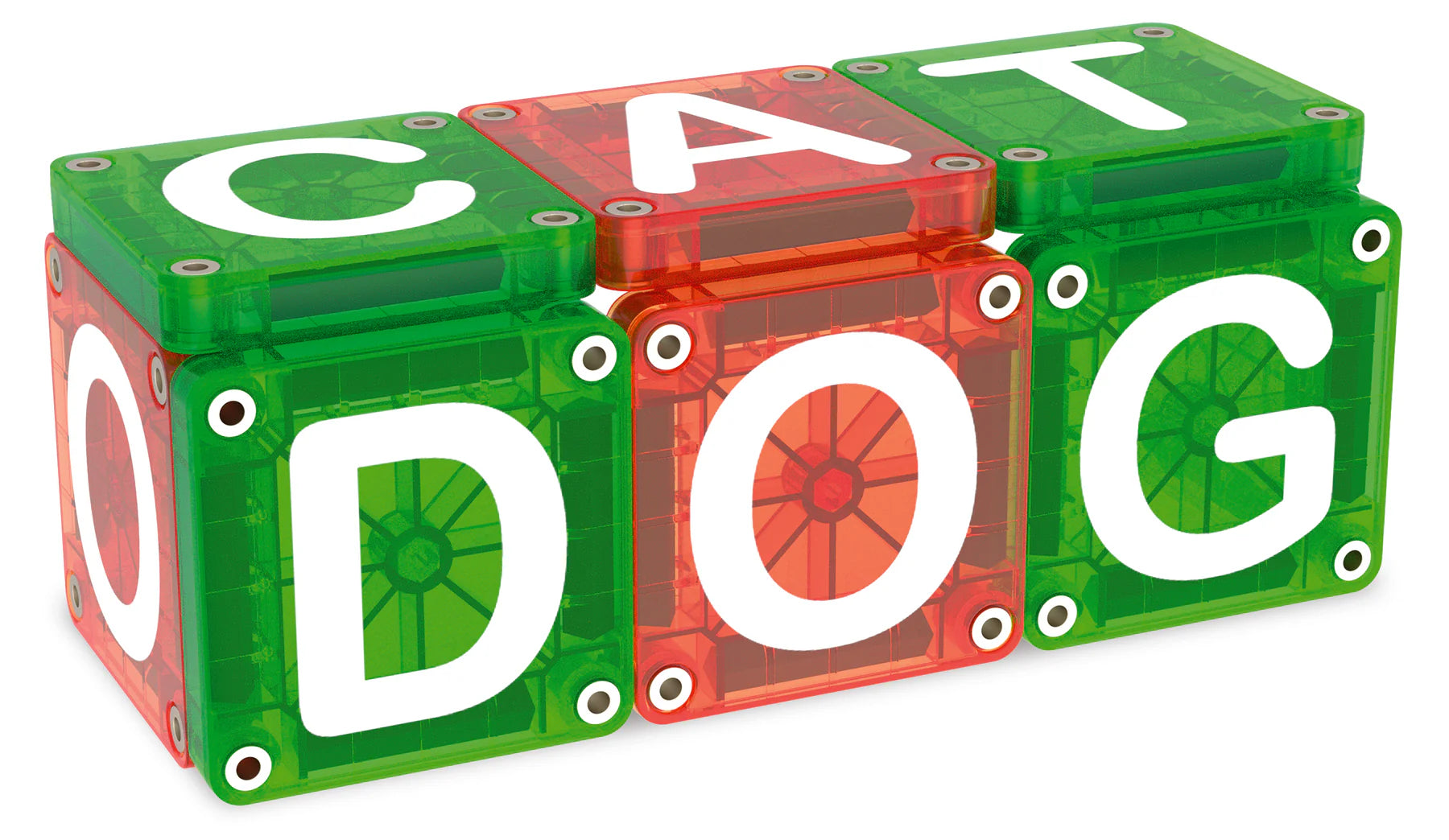 Magna-Tiles microMAGS Learn Letters