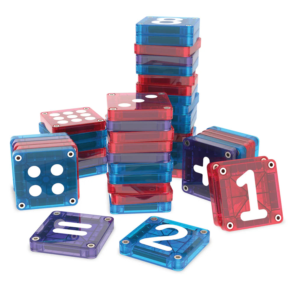 Magna-Tiles microMAGS Learn Numbers