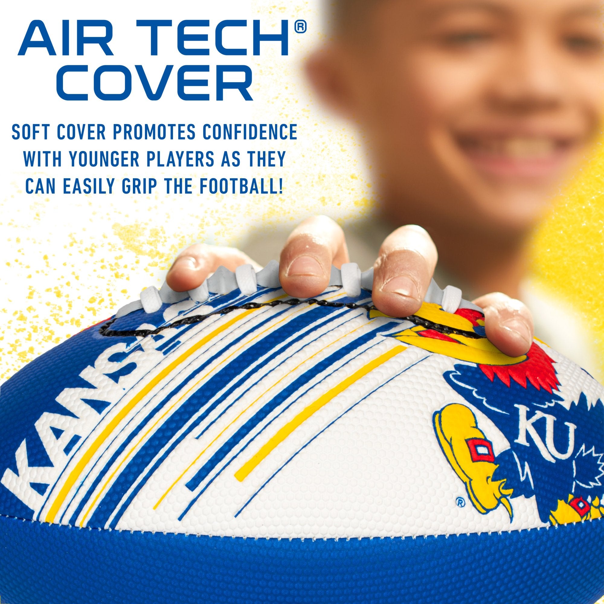 College Air Tech Mini Football - Kansas Jayhawks Bulk