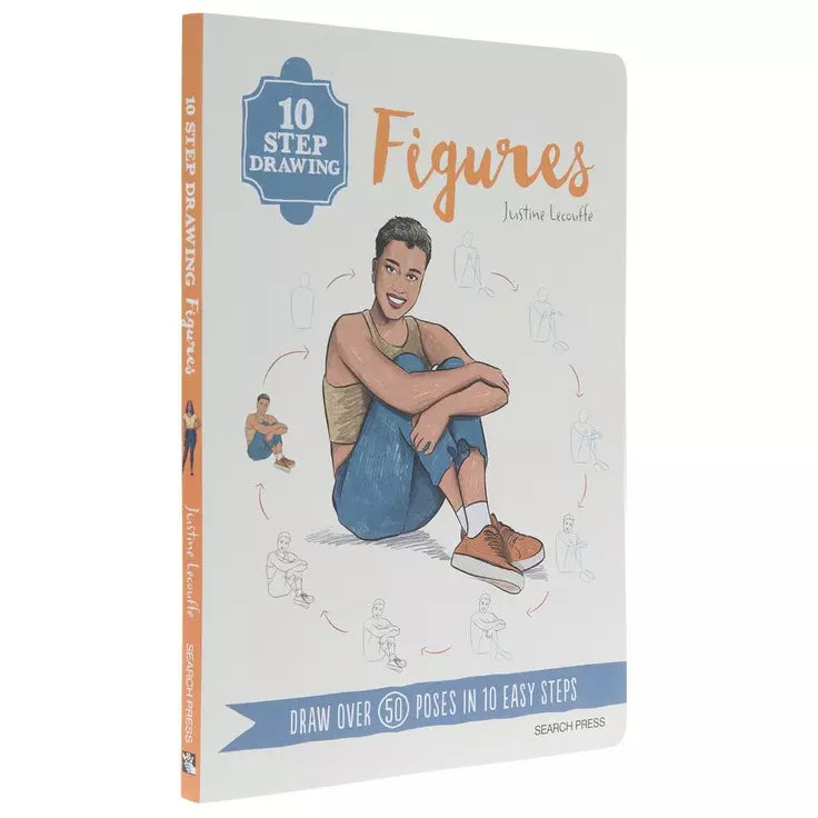 10 Step Drawing: Figures: Draw over 50 poses in 10 easy steps