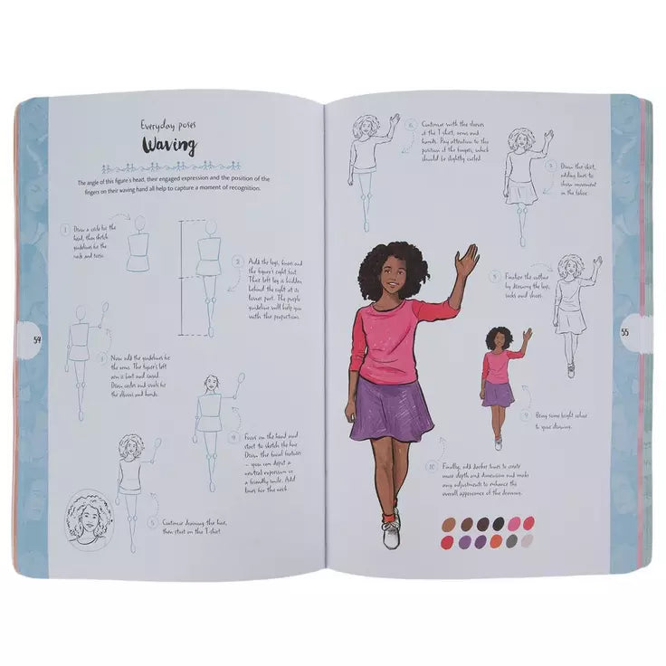 10 Step Drawing: Figures: Draw over 50 poses in 10 easy steps
