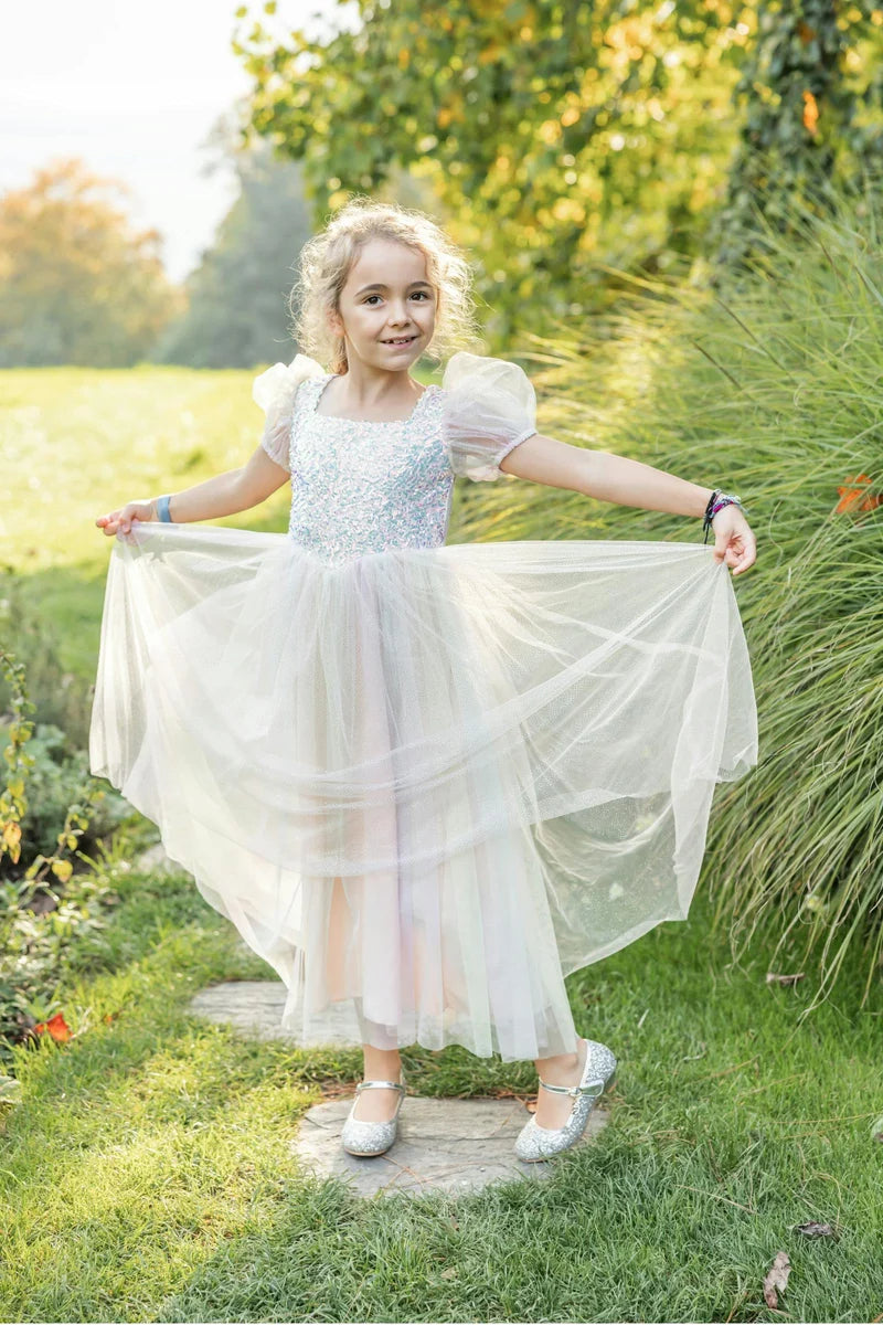 Rainbow Sherbert Sparkle Dress - Size 3-4