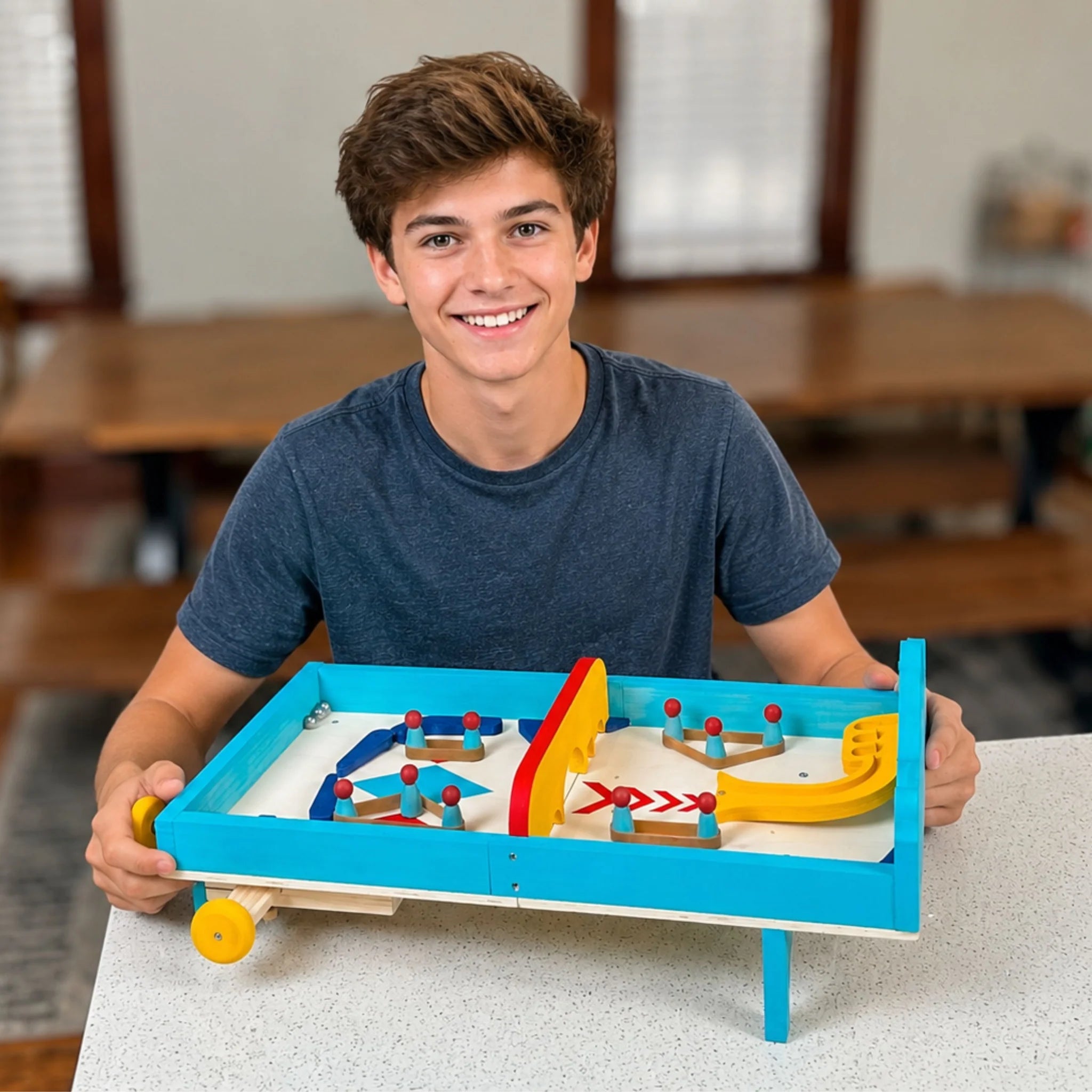 SparkJump Wooden Pinball Machine Kit
