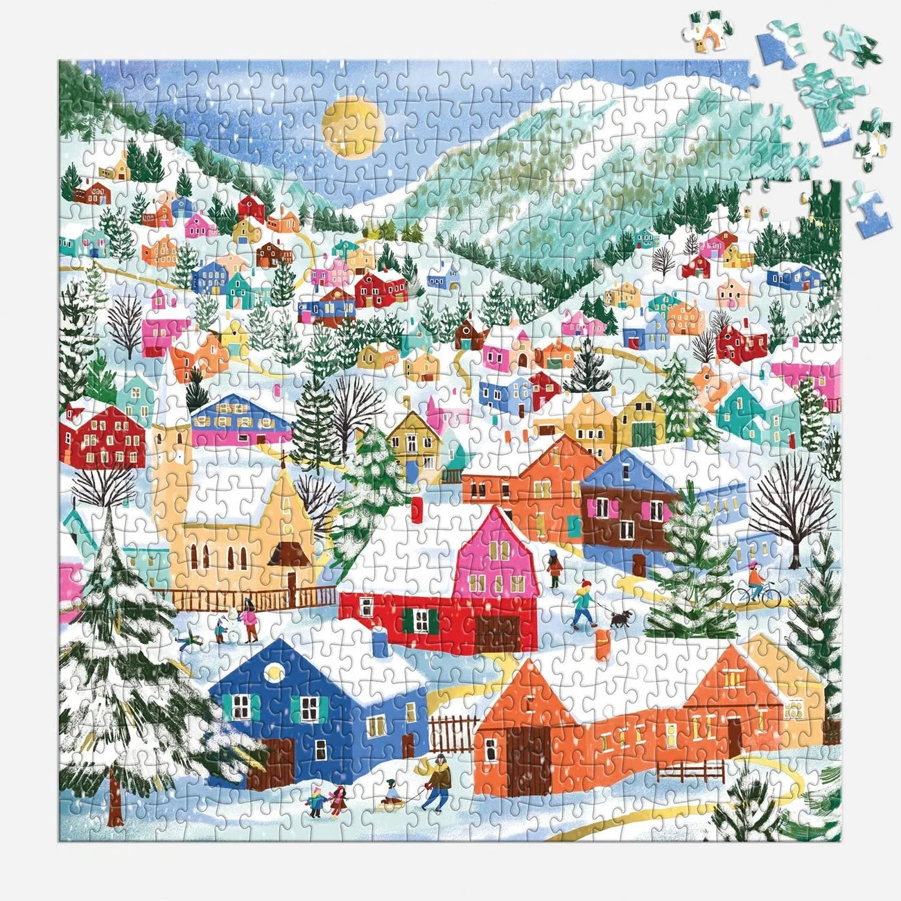 Swiss Alpine Village Puzzle 500 Foil
