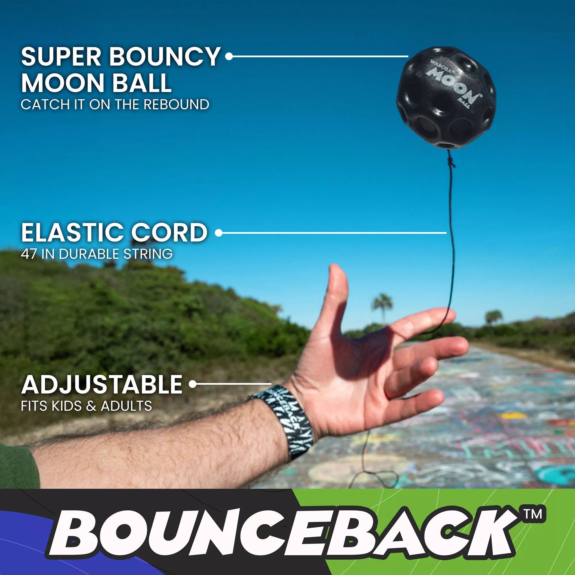Bounceback Moonball Color Asst