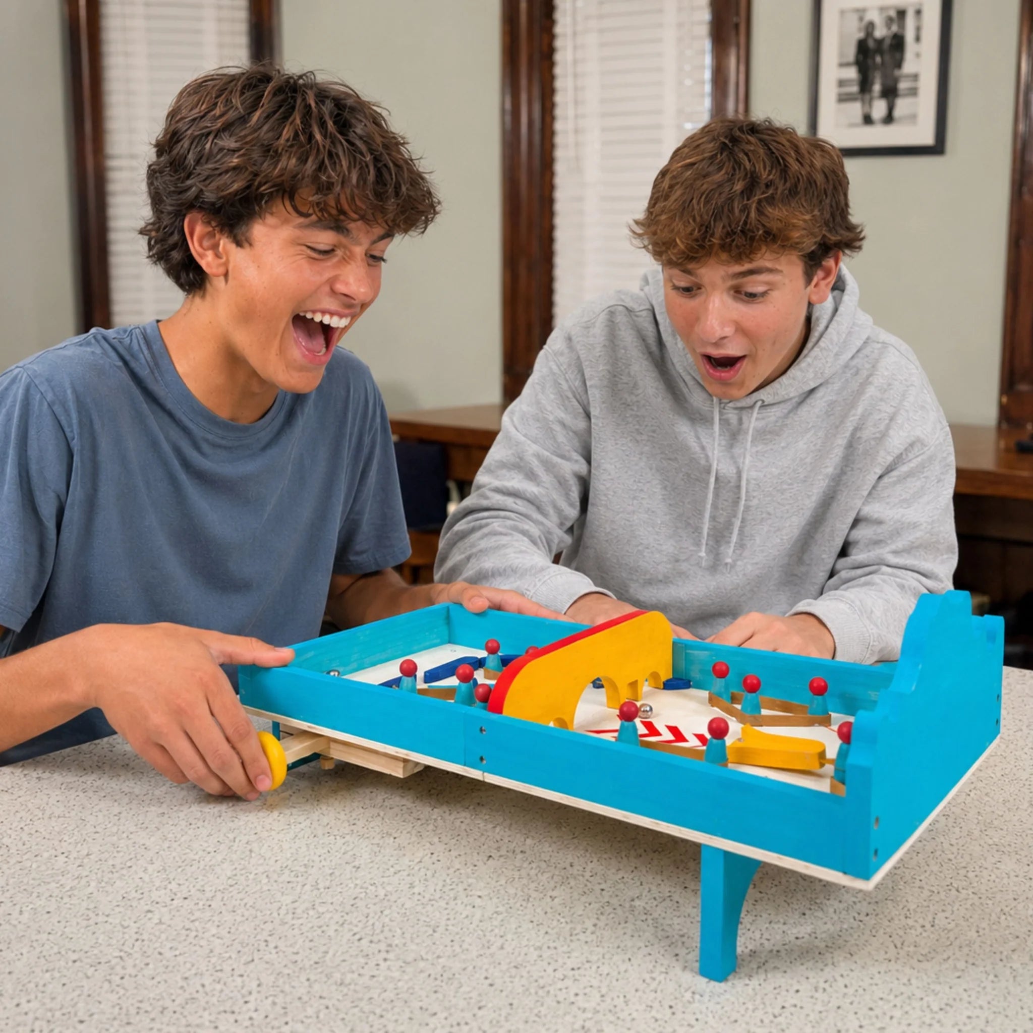 SparkJump Wooden Pinball Machine Kit