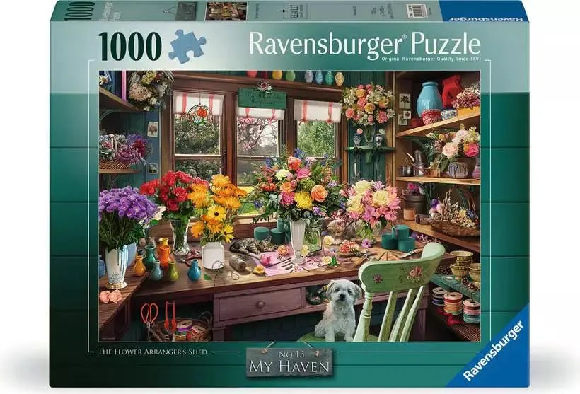Flower Arranger's Shed 1000 Piece Puzzle