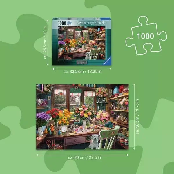 Flower Arranger's Shed 1000 Piece Puzzle