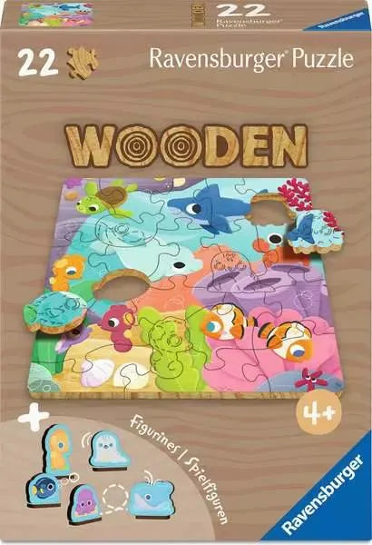 Wood: Sea Animals 22 Piece Puzzle
