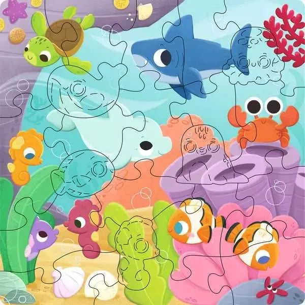 Wood: Sea Animals 22 Piece Puzzle