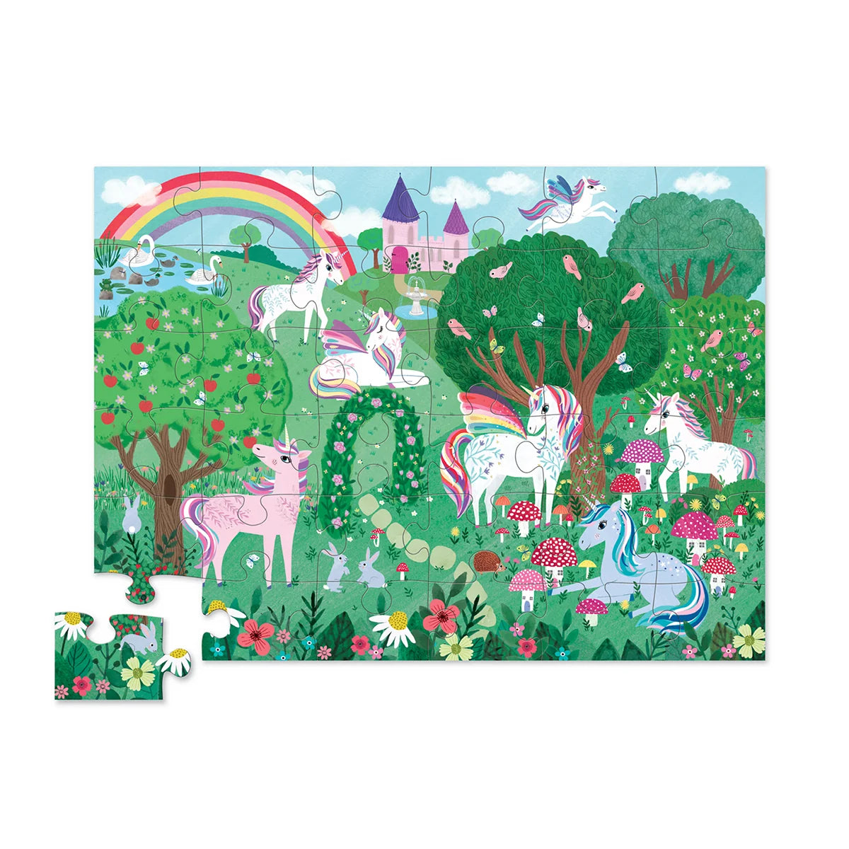36-pc Shaped Box Puzzle/Unicorn Dreams