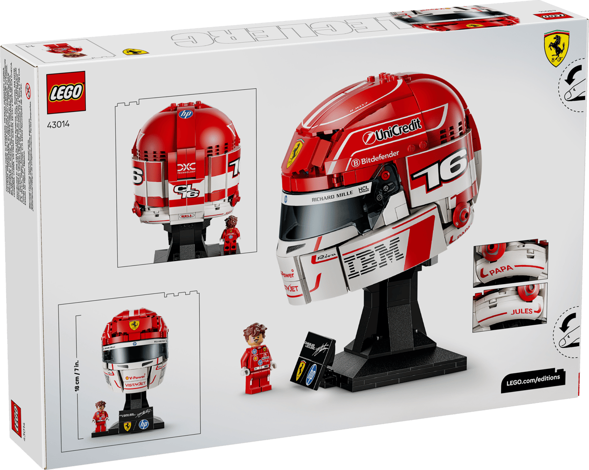 LEGO® Scuderia Ferrari HP Charles Leclerc Helmet (43014)