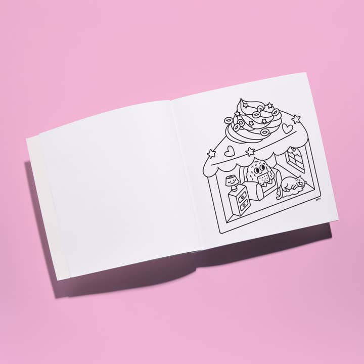 Cozy Art - Calm & Cute Coloring Notebooks: 3 styles - Cozy Art Kawaii