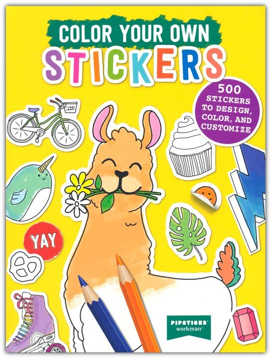 Color Your Own Stickers: 500 Stickers to Design, Color, and Customize