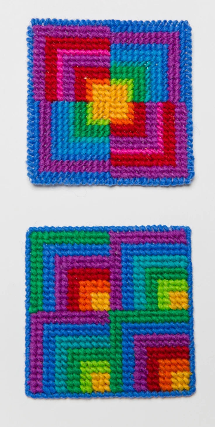 Discover Needlepoint Coaster Kit