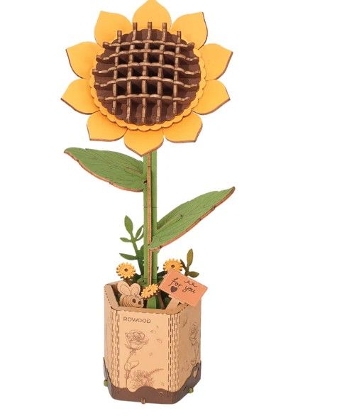 DIY SUNFLOWER FLOWER PUZZLE