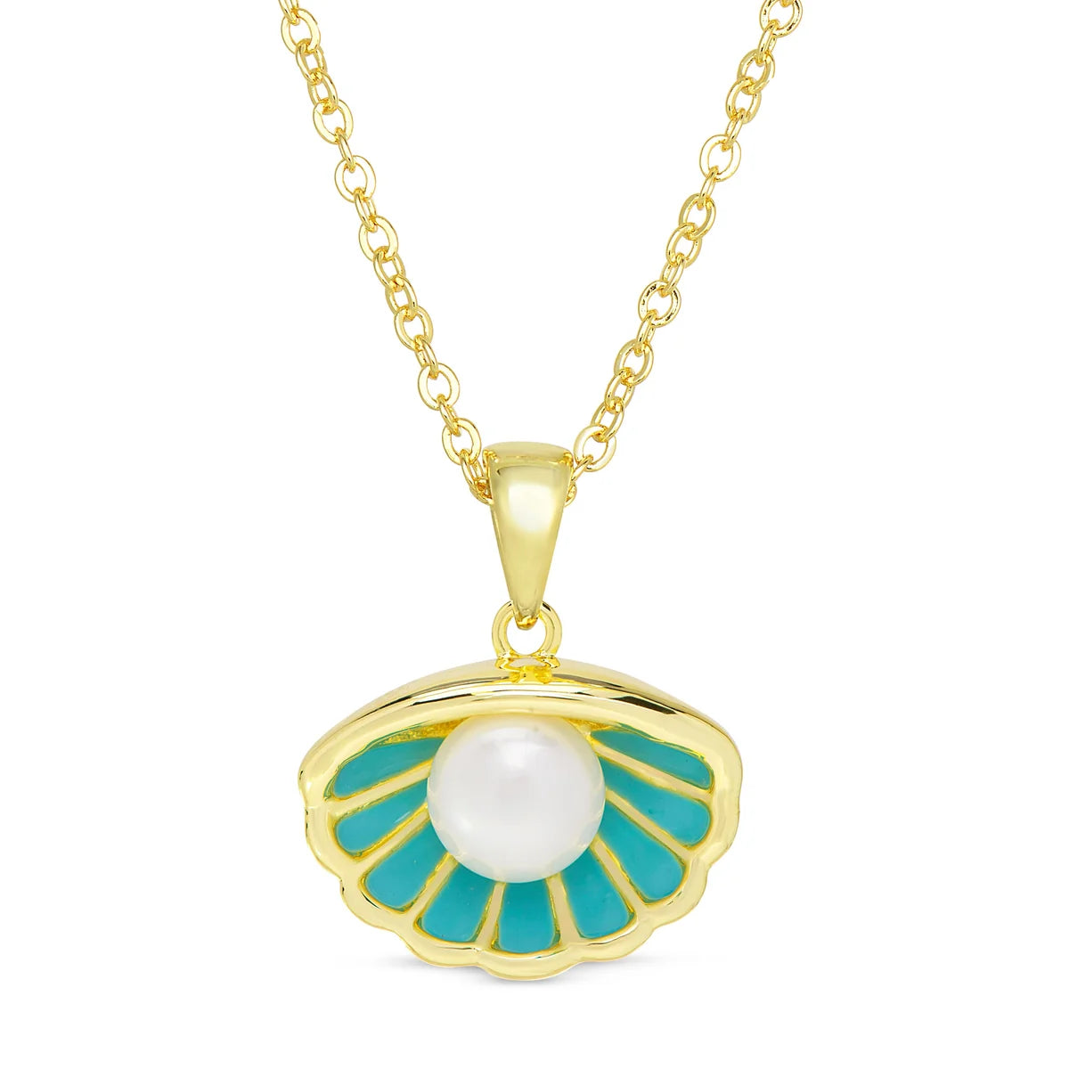Pearl and Oyster Shell Necklac