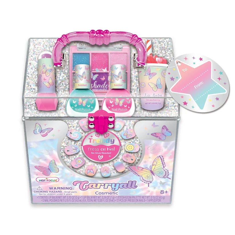 Carry All Cosmetic - Tie Dye Butterfly