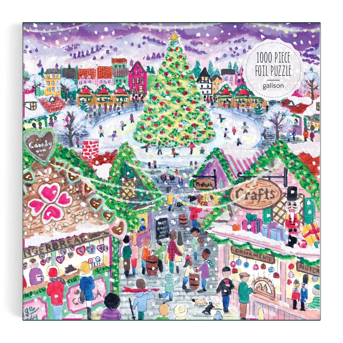 Holiday Village Market Puzzle 1000 Foil