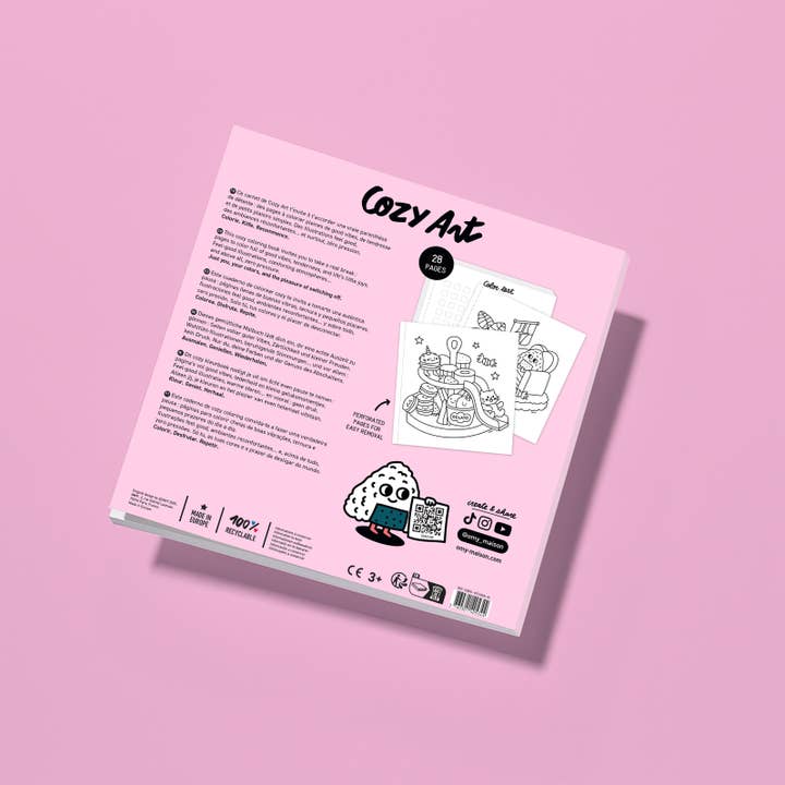 Cozy Art - Calm & Cute Coloring Notebooks: 3 styles - Cozy Art Kawaii