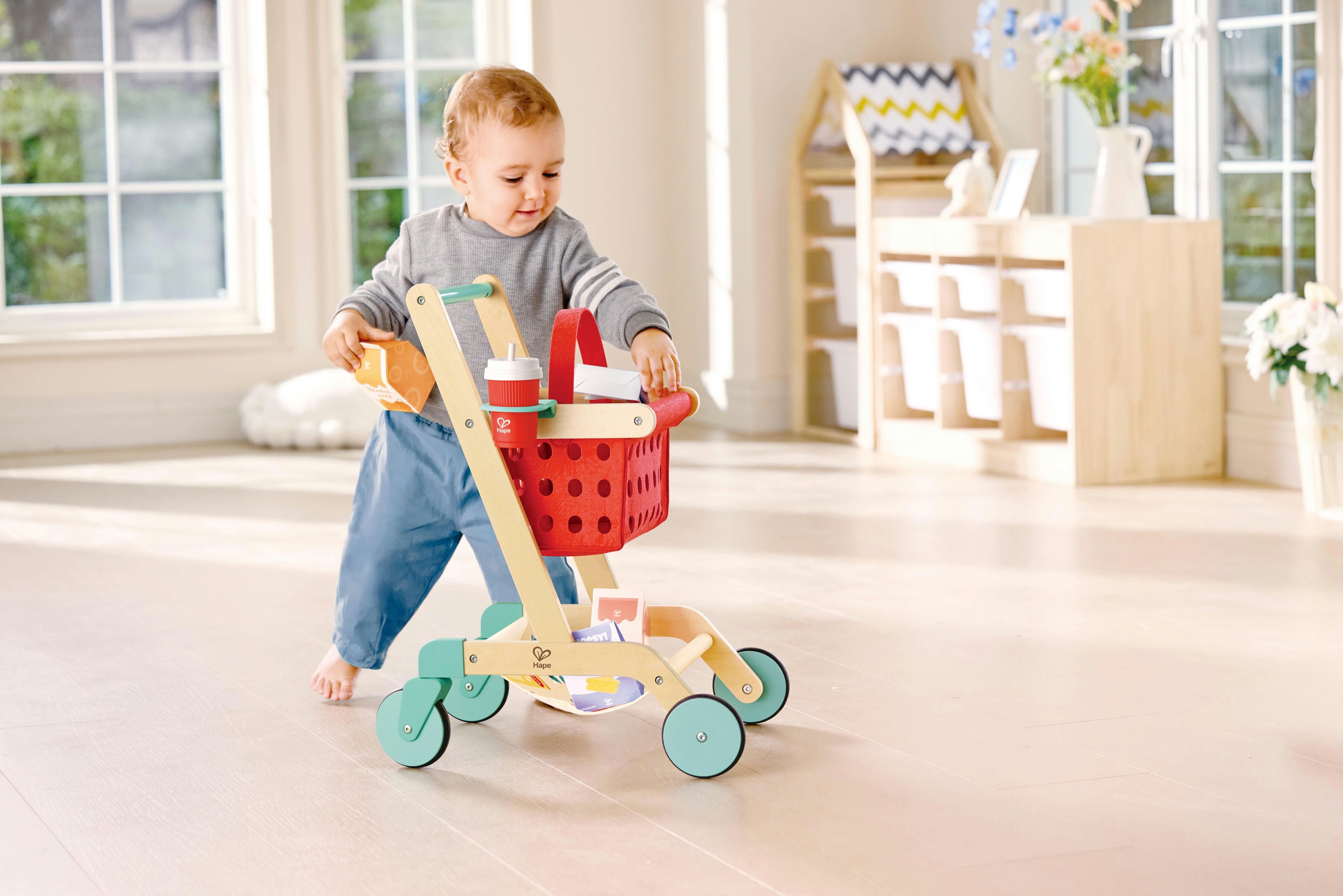 Wooden Shopping Cart
