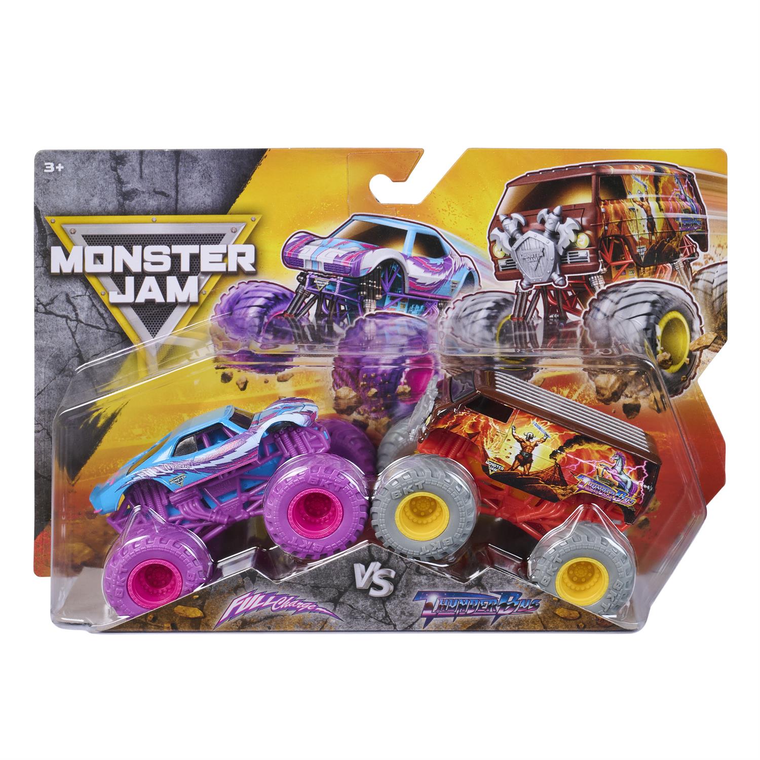 Monster Jam, Official 1:64 Scale Die-Cast Monster Trucks 2-Pack