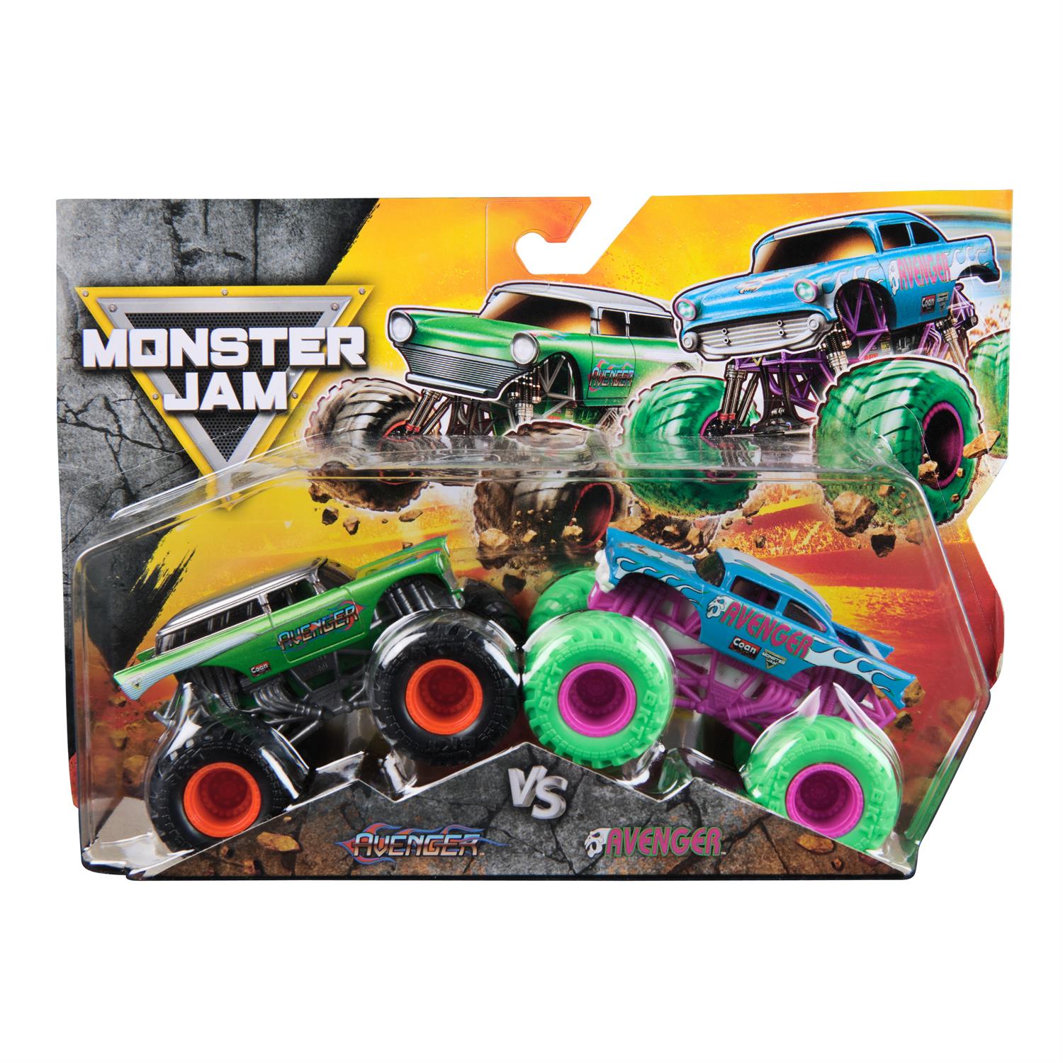 Monster Jam, Official 1:64 Scale Die-Cast Monster Trucks 2-Pack