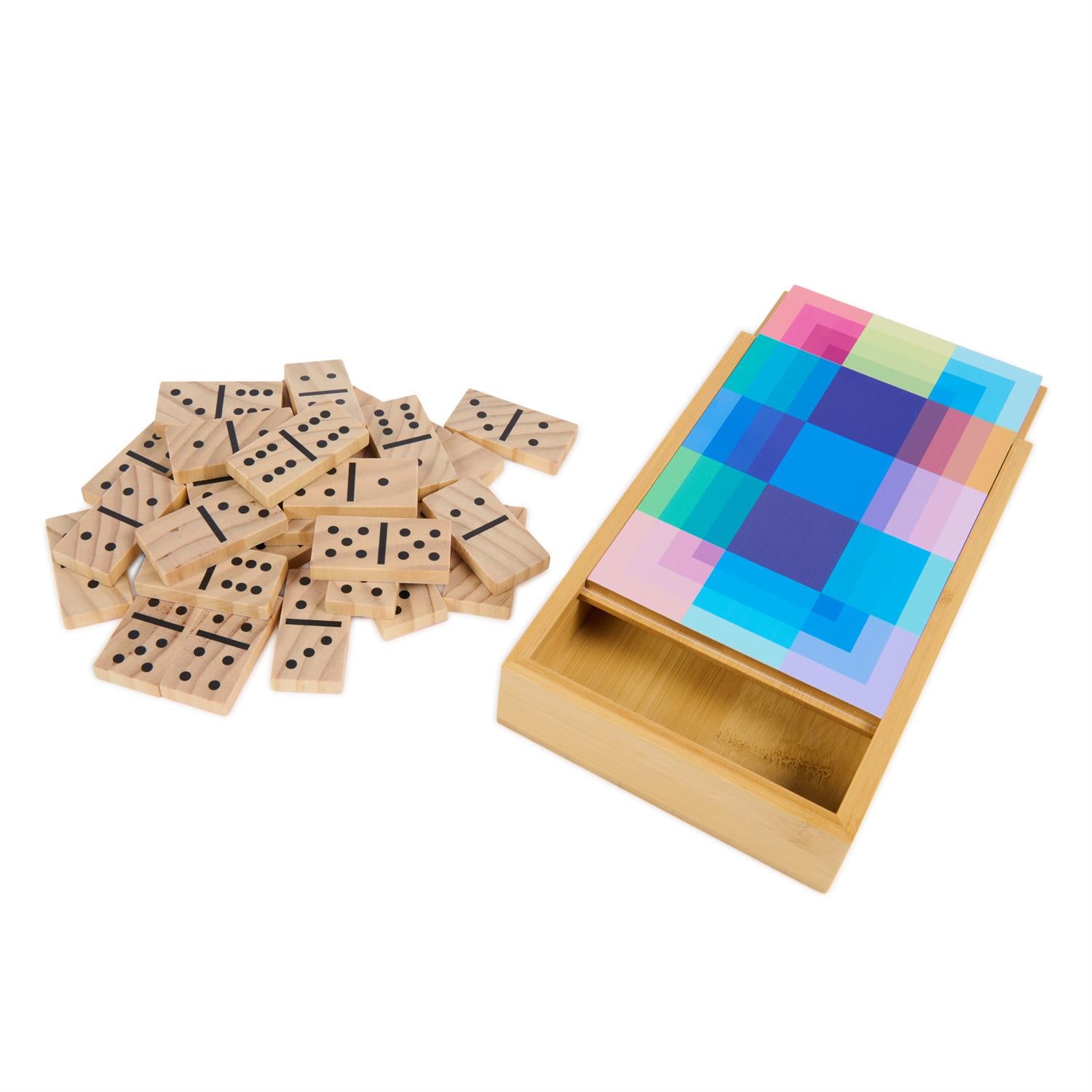 Colorful Classics Double 6 Dominos