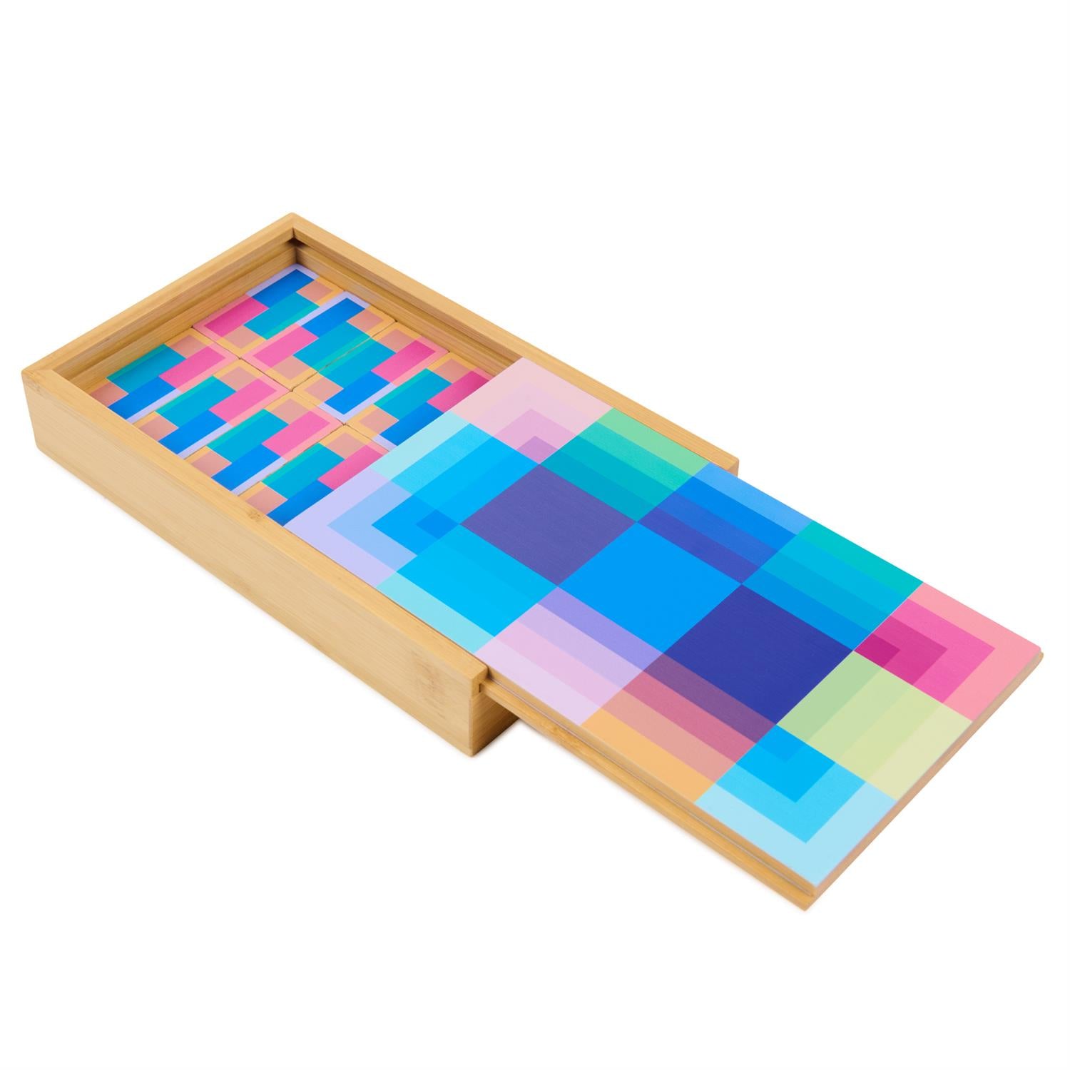 Colorful Classics Double 6 Dominos